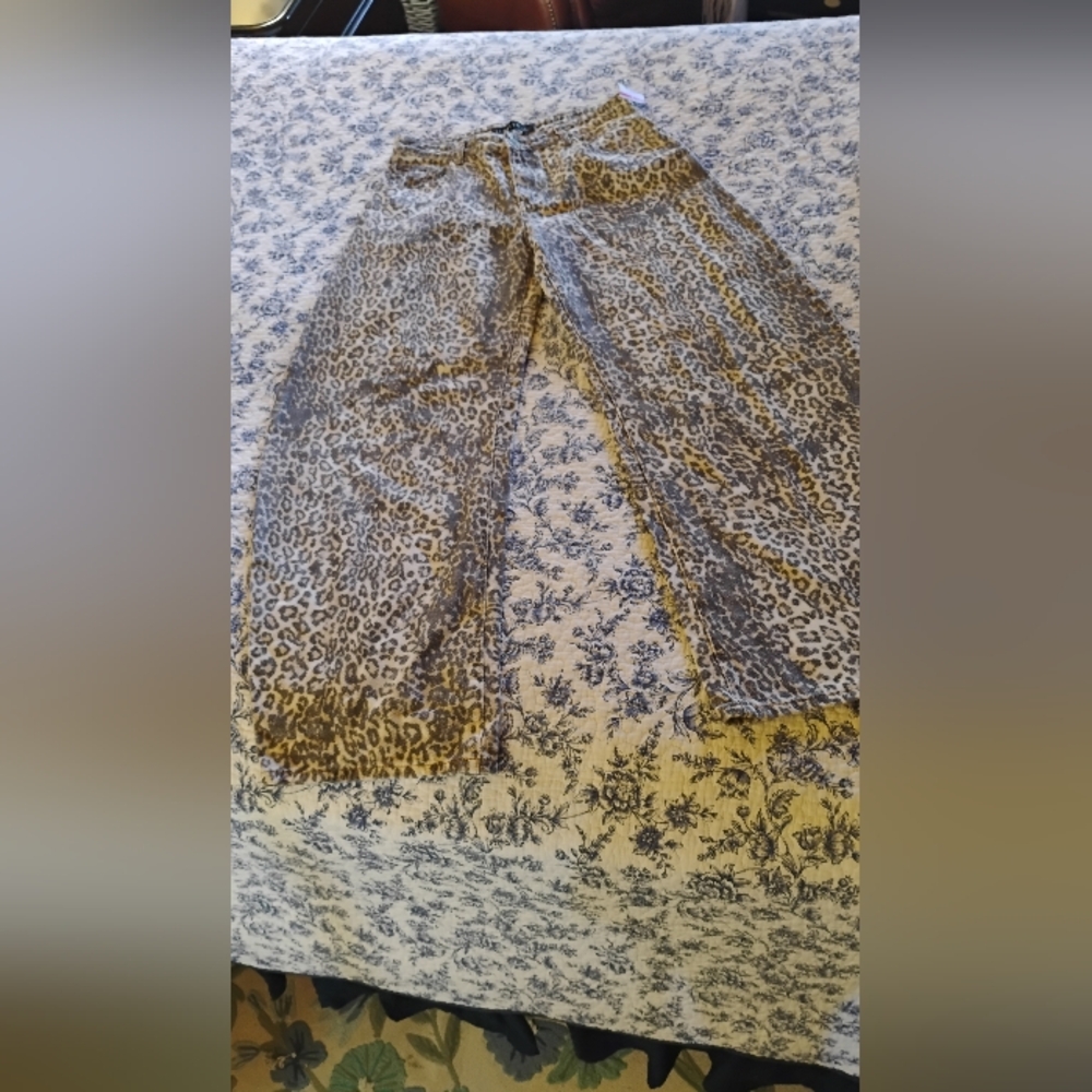 Lioness Leopard Print Barrell Pants